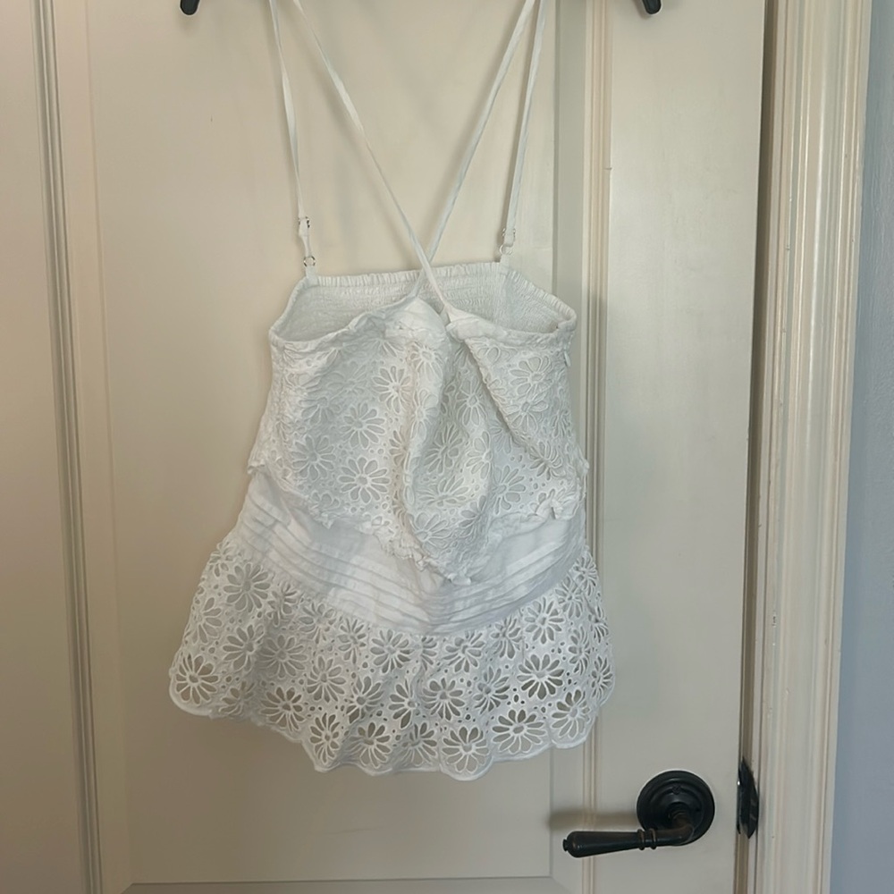 J. Crew White Floral Top.